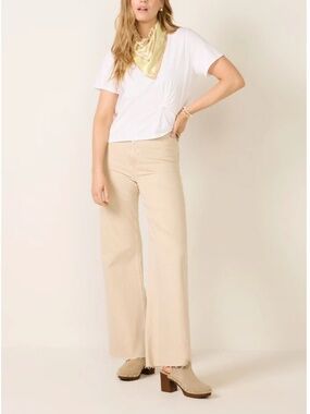 Pistola Penny Full Length Wide Leg Jeans in Honey Sz 30